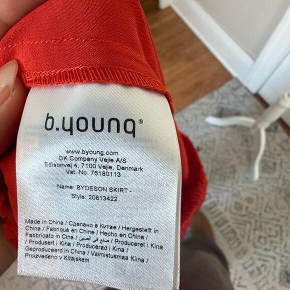 b.young | pleated midi maxi red flowy skirt for holiday | EU 38, US Medium - Picture 6 of 6